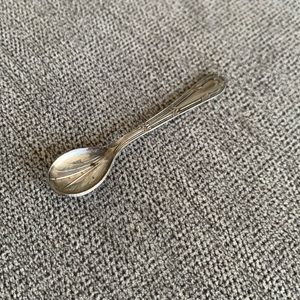 silver plated sugar spoon from england